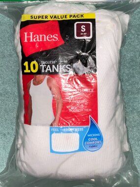 Men's Hanes Tagless Tanks - White